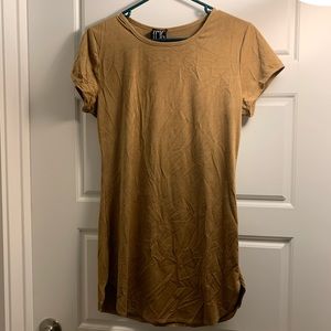 Brown suede like dress